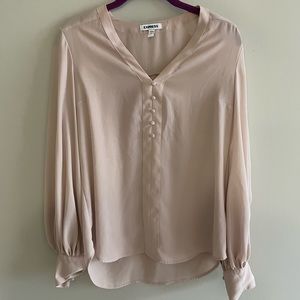 Express Button Blouse - Light Pink
